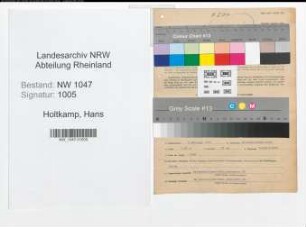Entnazifizierung Hans Holtkamp , geb. 05.02.1917 (Polizist)