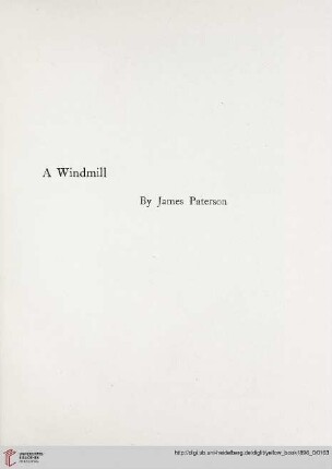 Plate: A windmill, by James Paterson