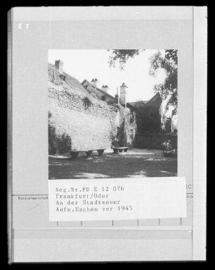 Frankfurt (Oder). An der Stadtmauer