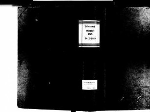Vöhrenbach VS; Katholische Gemeinde: Geburtenbuch 1842-1869
