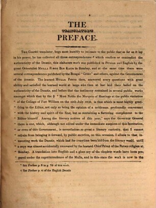 The Desâtîr or sacred writings of the ancient Persian prophets; in the original tongue; together with the ancient Persian version and commentary of the Fifth Sasan; and a Guzarati transl. ... by Mulla Kakobad Bin Muncherjee : Rev.