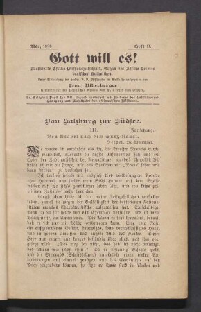 Heft 3. März 1896