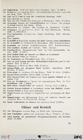 Gläser und Kristall (Nr. 535-611)