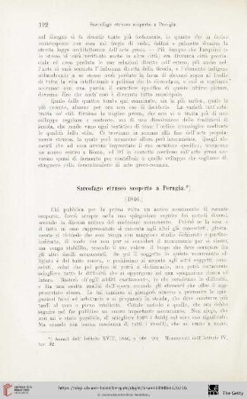 Sarcofago etrusco scoperto a Perugia