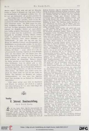 8: Venedig: V. Internat : Kunstausstellung