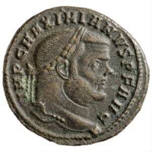 Münze, Follis, 302 - 303 n. Chr.