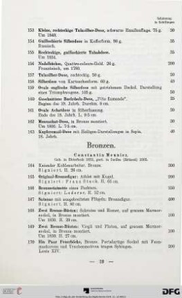 Bronzen (Nr. 164-188)