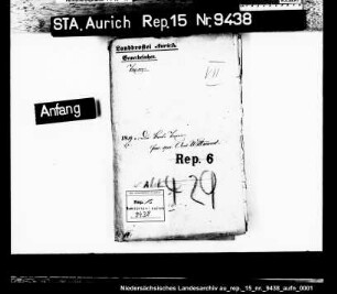 Die Überwachung der Brotpreise, Amt Wittmund