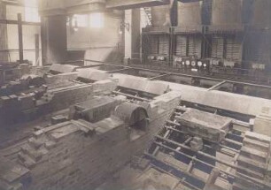 Kessel 21, W.II - Seyboth-Feuerung in der Einmauerung (von oben gesehen)