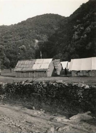 Rilagebirge, Bulgarien. Siedlung oder Lager