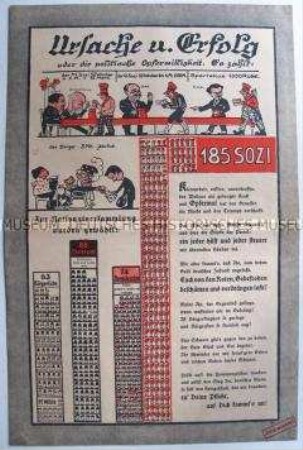 Illustrierter Sonderdruck der Deutschen Volkspartei mit Wahlpropaganda (Reichstagswahl 1920?)