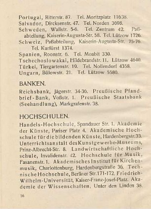Banken ; Hochschulen
