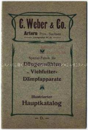 Katalog über landwirtschaftliche Geräte