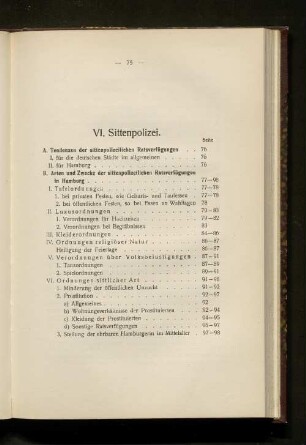 VI. Sittenpolizei
