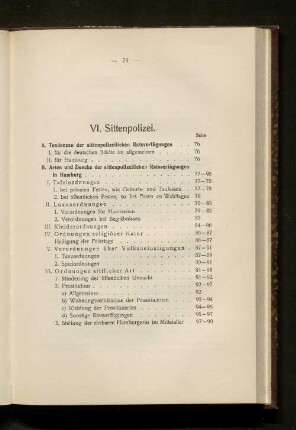 VI. Sittenpolizei