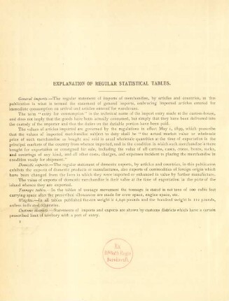 Explanation of regular statistical tables