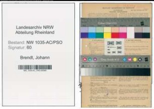 Entnazifizierung Johann Brendt , geb. 22.02.1902 (Hauer)