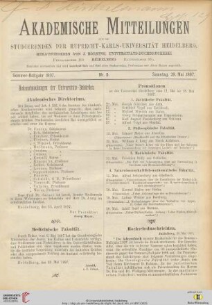 Nr. 5 (29. Mai 1897)