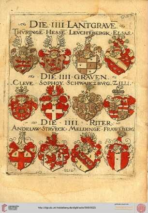 Landgrafen, Grafen, Ritter