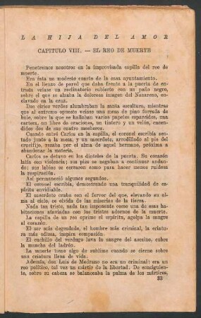 Capítulo VIII - El reo de muerte