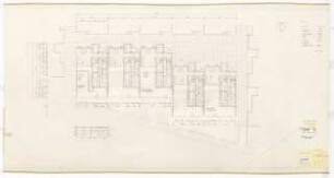 Bundesgartenschau, Karlsruhe 1967 Siedlung Im Eichbäumle: Baueingabe. Haus 14-18: Grundrisse Erdgeschoss 1:100
