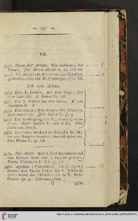 VII. (Nr. 3452-5489)