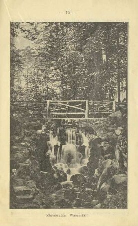 Eberswalde. Wasserfall