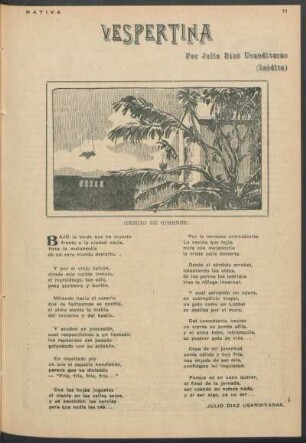 Vespertina : (Inédita) ; (Dibujo de Giménez)