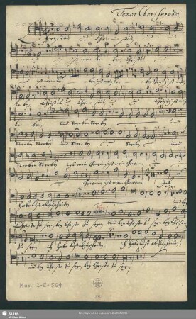 Tenor Chori secundi.