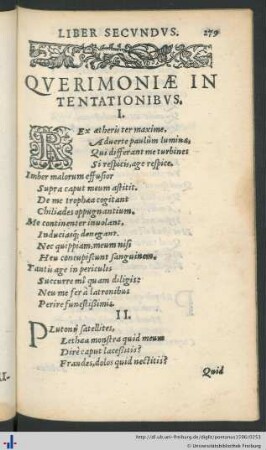 Querimoniæ in tentationibus. V.