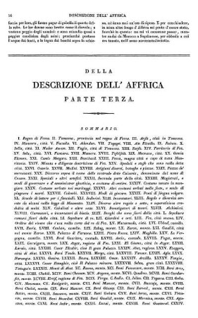 Della Descrizione dell' Affrica. Parte terza