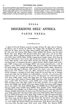 Della Descrizione dell' Affrica. Parte terza