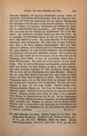 313-314 [Rezension] Abraham, Isaak und Jakob