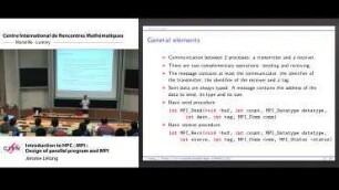 Lecture 2: Introduction to HPC - MPI: design of parallel program and MPI