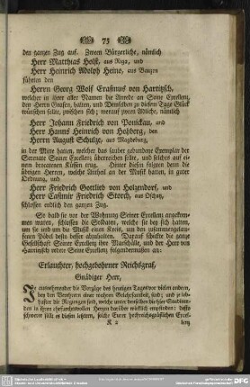 [13. Herrn von Hartitzsch Anrede bey der Abendmusik]