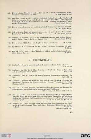 Kultusgeräte (Nr. 1189-1209)
