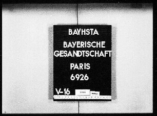 Salins de Montfort, ehemals Großherzoglich Würzburg'scher Baudirektor, in Paris, Pension