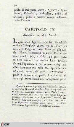 Capitolo IX: Agatarco, ed altri Pittori