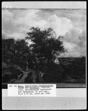 Westfälische Landschaft mit Hünengrab