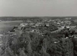 Moritzburg, Blick vom Turm der Kirche Eisenberg : Moritzburg, Blick vom Turm der Kirche Eisenberg nach Nordnordwest