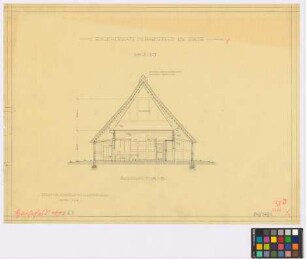 Harsefeld (Landkreis Stade): Räucherkate. [Haupthaus] (Querschnitt A-B)