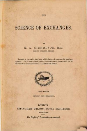 The Science of Exchanges