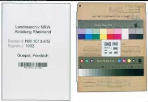 Entnazifizierung Friedrich Goepel , geb. 08.03.1899 (Fahrer)
