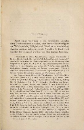 Die Quellen des Flavius Josephus in seiner Archäologie