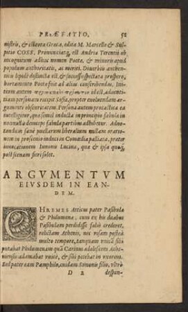 Argumentum Eiusdem In Eandem
