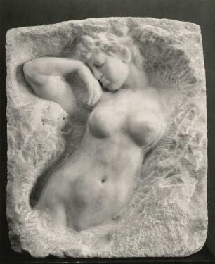 "Die Schlafende" : "Die Schlafende" (M. Klinger; Marmor; 58 x 49 cm; Staatliche Kunstsammlungen Dresden (SKD))