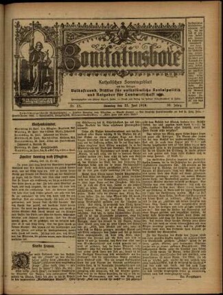 Ausgabe vom Sonntag, den 22. Juni 1919.
