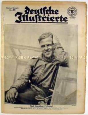 Wochenzeitschrift "Deutsche Illustrierte" u.a. mit einem mehrseitigen Porträt des britischen Außenministers Lord Halifax und Bildern von einer Siegesparade der italienischen Truppen