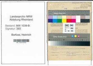 Entnazifizierung Heinrich Barfuss , geb. 18.02.1895 (Buchhalter)