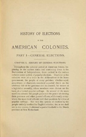 History of elections in the American colonies